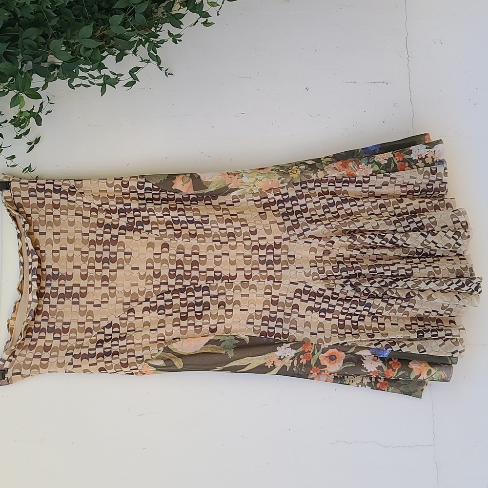 FUZZI JEAN PAUL GAULTIER Ruched Mermaid Skirt S Convertible Strapless Dress Y2K - Picture 3 of 16